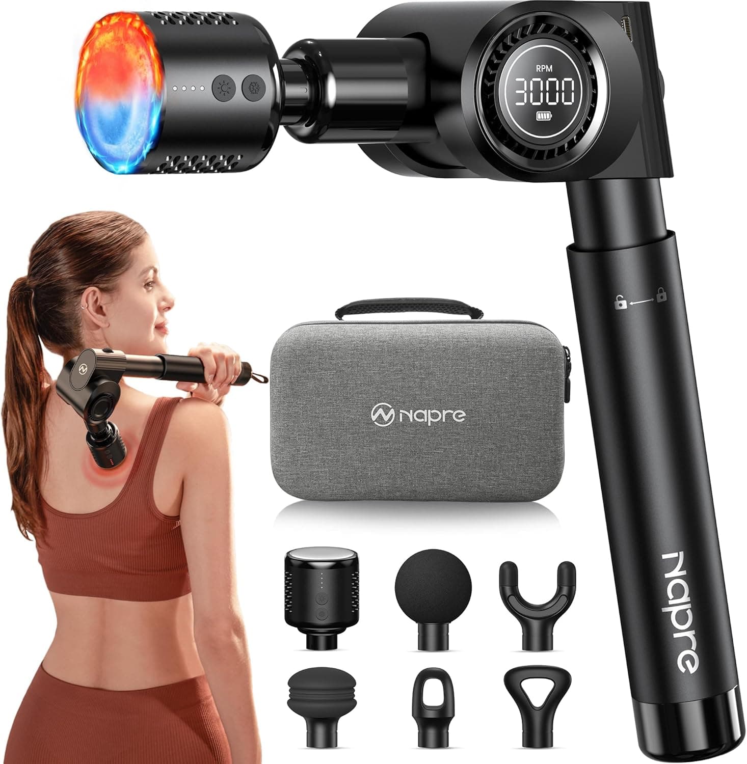 Relieve Muscle Pain Fast with This Heated & Cold Massage Gun